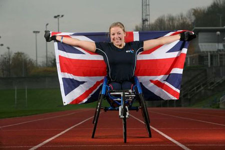 Hannah Cockroft representing Team GB