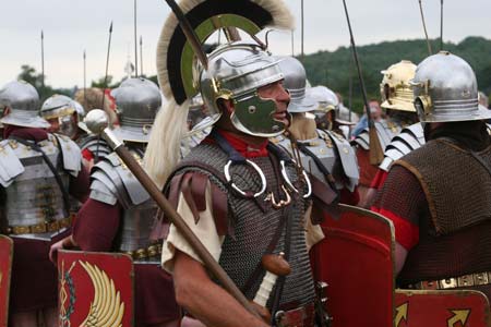 The Romans returning to Wroxeter
