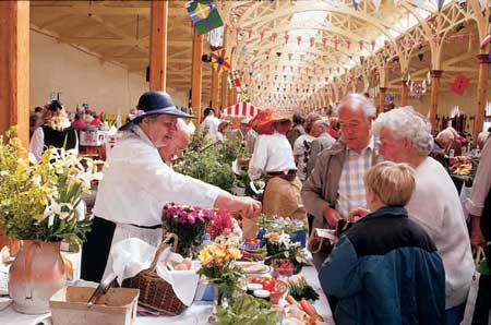 Barnstaple market close up