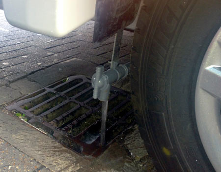 Motorhome drainage tap