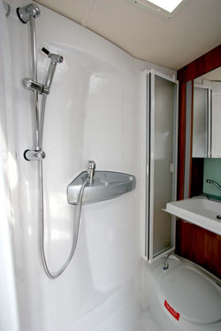 Well designed shower room