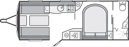 Sterling Eccles Sport 584 Caravan Floor Plan