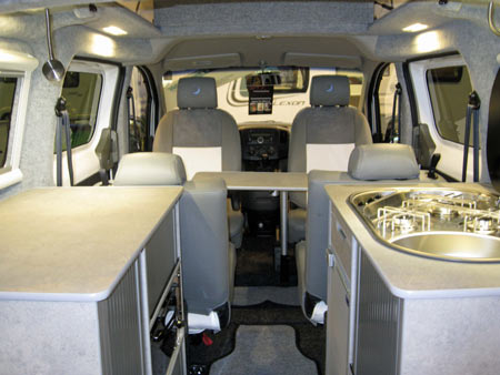 Lunar Vacanza Camper Car Interior Dining Area