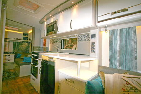 Swift Colour Concept Caravan Kitchen