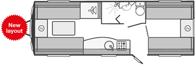 Swift Colour Concept Caravan Floorplan