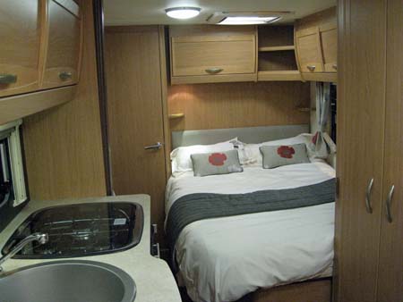 Elddis Xplore 504 Caravan Bedroom