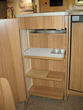 Bailey Pegasus GT65 Rimini Kitchen Storage