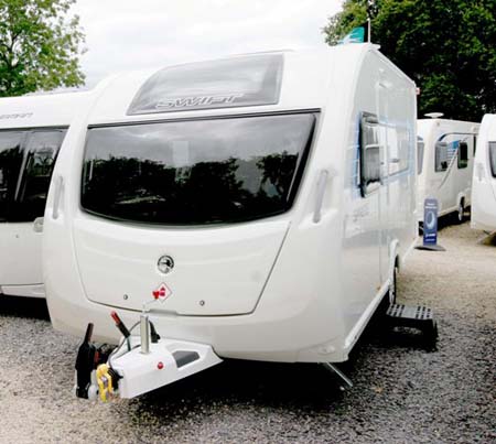 Swift Sprite Alpine 4 berth caravan exterior 