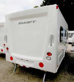 Swift Sprite Alpine 4 berth caravan exterior