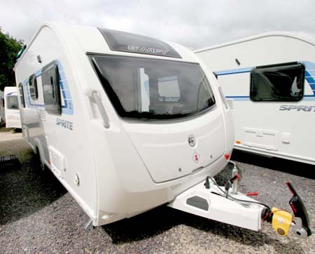 Swift Sprite Alpine 4 berth caravan exterior