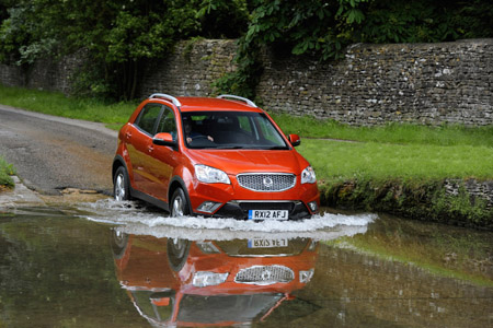 SsangYong Korando towing vehicle 