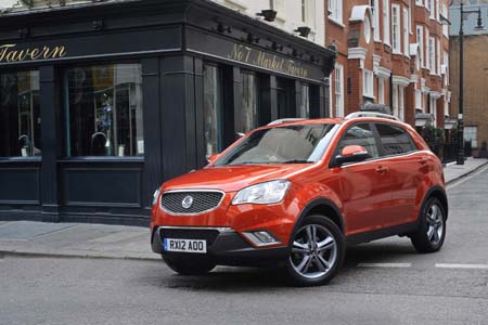 SsangYong Korando towing vehicle 