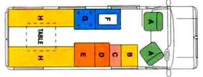  Devon Aztec 2013 motorhome floorplan 