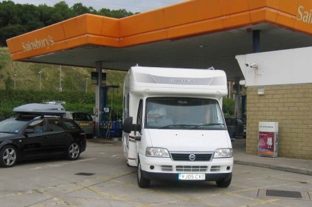 Motorhome reversing 