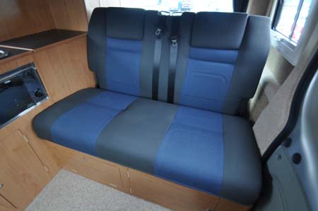 Convertible seats inside Hillside Leisure Ellastone 2013 