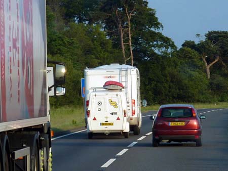 Motorhome with reversing camera 