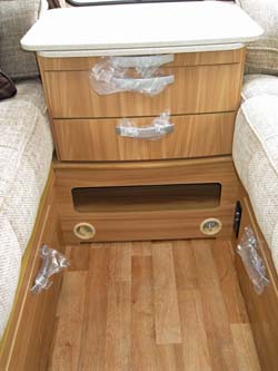 Lunar Ariva two-berth caravan drawer unit