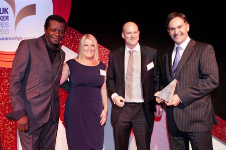 Caravan Guard accept Investment In People award at UK Broker Awards 2013 