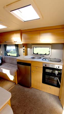  2014 Elddis Compass Corona 462 Kitchen 