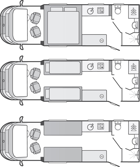 Bessacarr 442 motorhome floorplan 