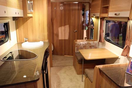 Bailey Pursuit Caravans Dinette kitchen