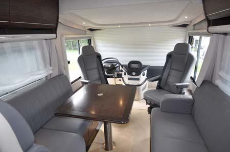 Concorde Charisma III 900LS Motorhome Interior looking forward