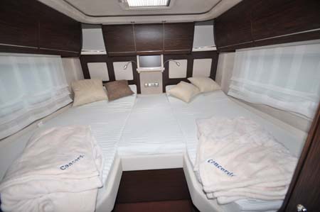 Concorde Charisma III 900LS Motorhome Sleeping arrangements