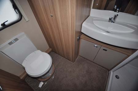 Bessacarr 442 motorhome toilet and shower 