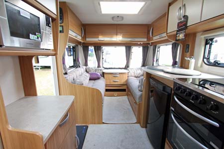 Lunar Quasar 564 Caravan Kitchen & Lounge