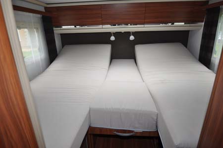 Adria Coral 670SL Motorhome Bedroom