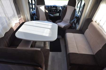 Roller Team T-Line 590 Motorhome Dining Area