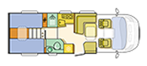 Adria Coral Play 670 SL Floor Plan