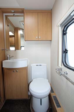 Elddis Compass Omega 540 shower room