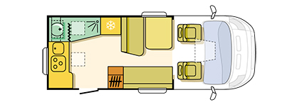 Adria Matrix Axess 590 Floor Plan