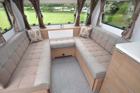 2014 Adria Adora Seine seating area