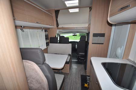 Sunliving A49 DP motorhome interior looking forward