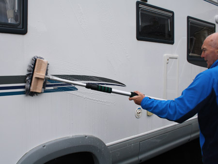 How to clean a motorhome