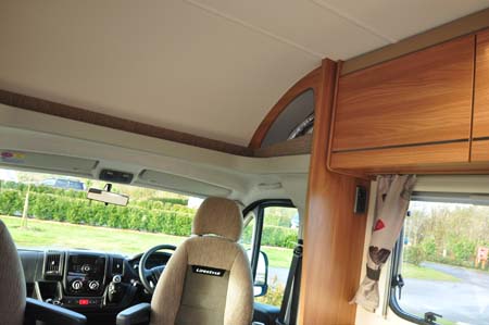 Marquis Lifestyle 664 motorhome cab storage