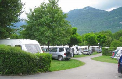 Mountain views from the pitches