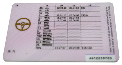 Post 1997 Drivers Licence