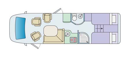 Floorplan Hymer StarLine-680