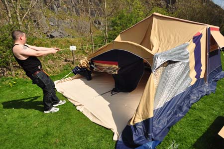 Trigano Galleon Camper set up 4