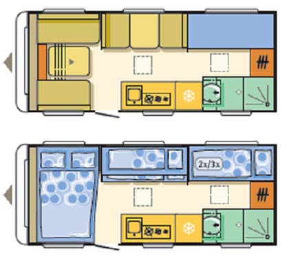 Adria Altea 552DT Tamar floor plan