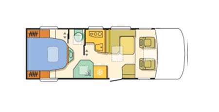 Adria Sonic Plus Floor plan