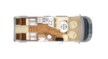 Hymer B588 Premium Line Floor plan