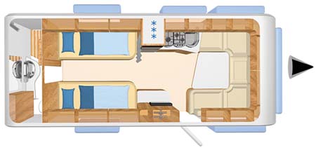 Hymer Nova 580 Floorplan