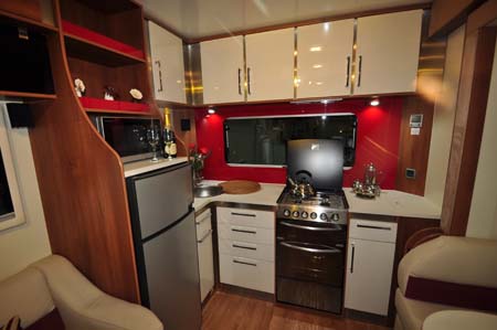 Fifth Wheel Celtic Rambler Kitchen