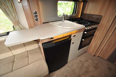 Swift Conqueror 480 Kitchen