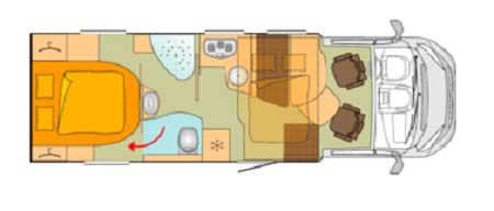 Burstner Ixeo Time IT745 floor plan