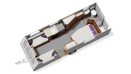 Elddis Affinity 540 Floor Plan